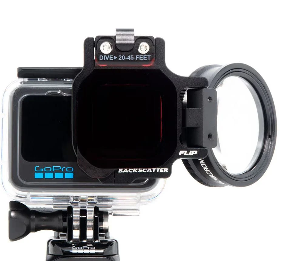 Backscatter - FLIP13 Pro Package with DIVE & DEEP Filters & +15 MacroMate Mini Lens for GoPro HERO 5, 6, 7, 8, 9, 10, 11, 12, 13 - Image 3