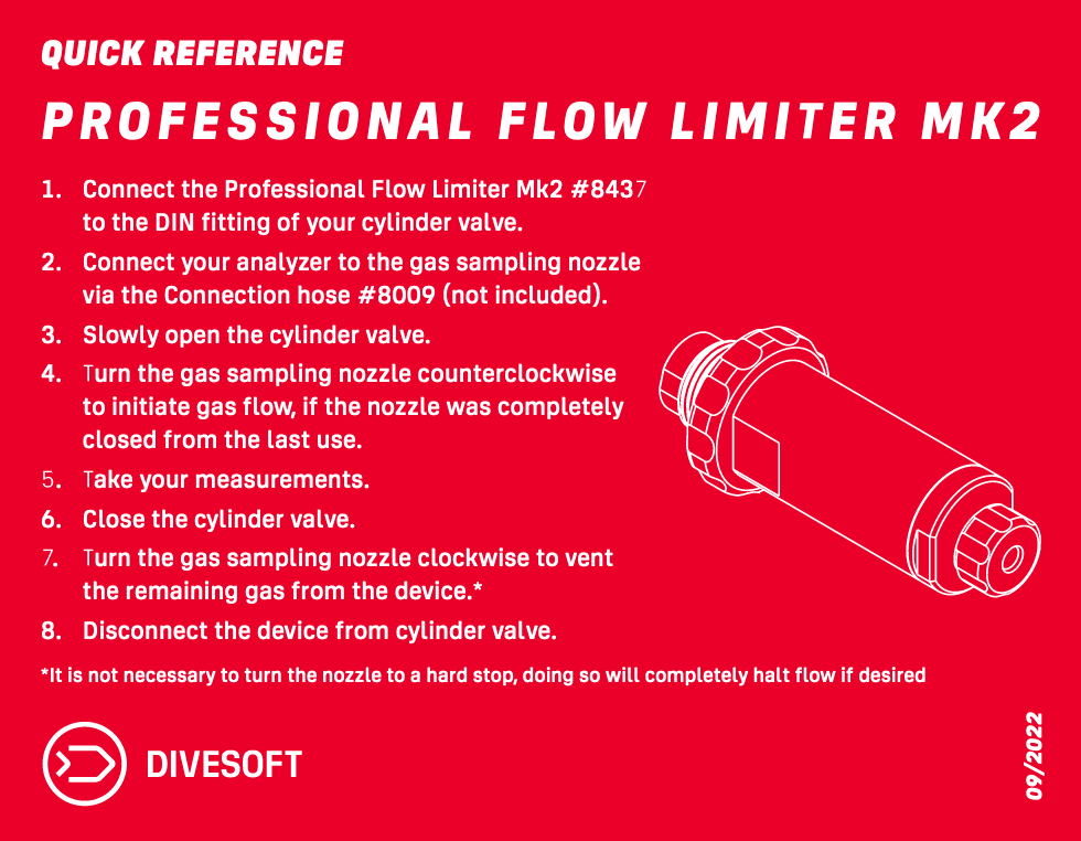 Divesoft - Professional Flow Limiter - Mk2 - Image 4