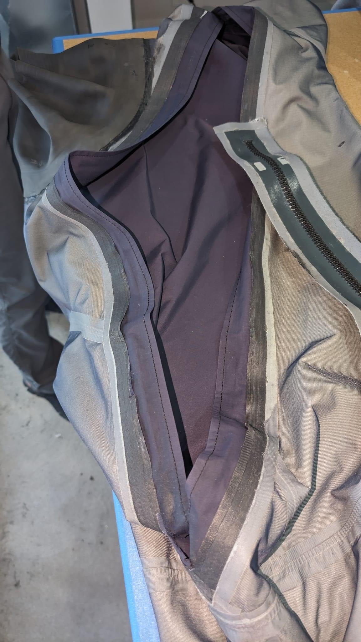 Drysuit Repair - Zipper Replacement - TiZip Zipper - Image 2