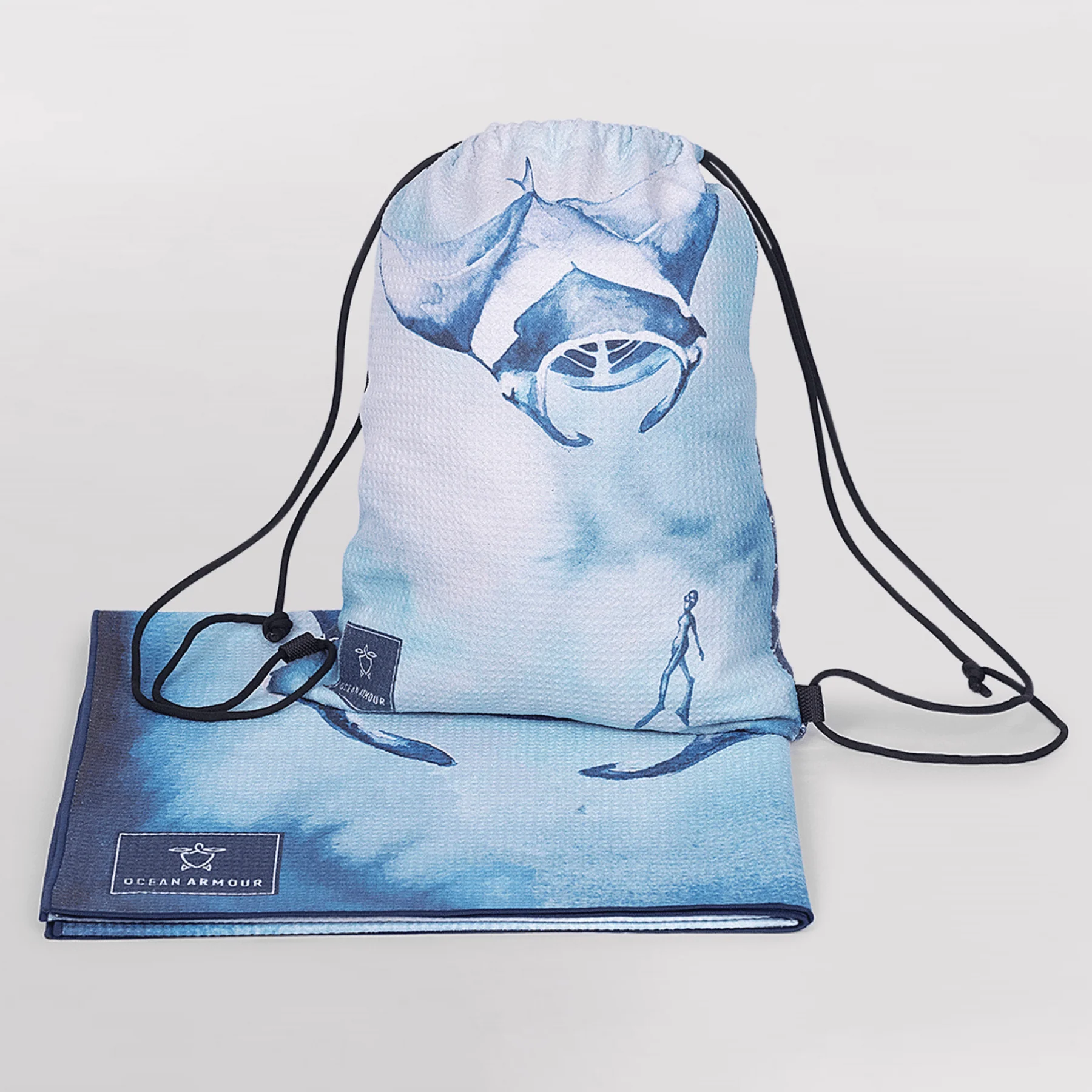 Ocean Armour - Manta Ray Sand-Free Beach Towel - Image 3