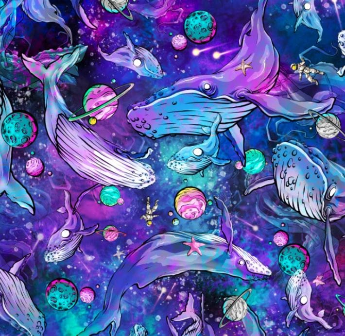 Spacefish Army - Cosmic Whale Scuba Headband - Image 4
