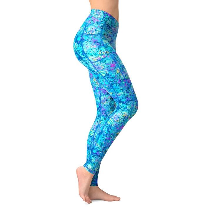Spacefish Army - Turtle Tie Dye Contour Leggings - Image 3