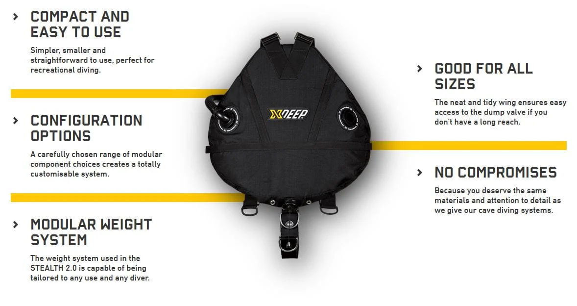 XDEEP - Stealth 2.0 Rec Sidemount Setup - Image 9
